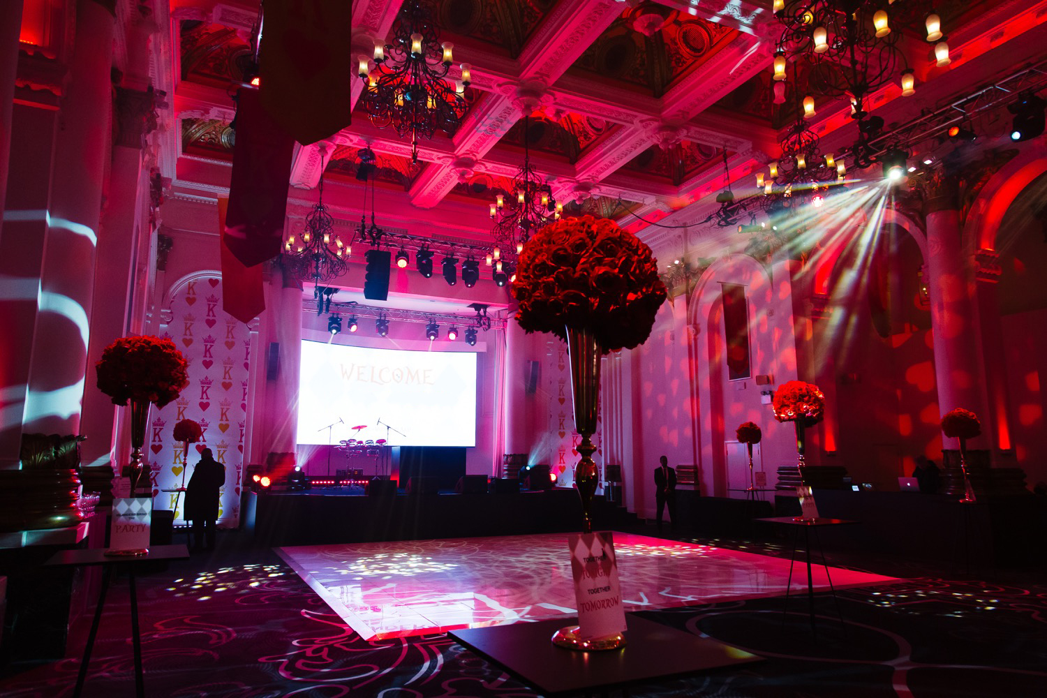 Alice in wonderland themed corporate event