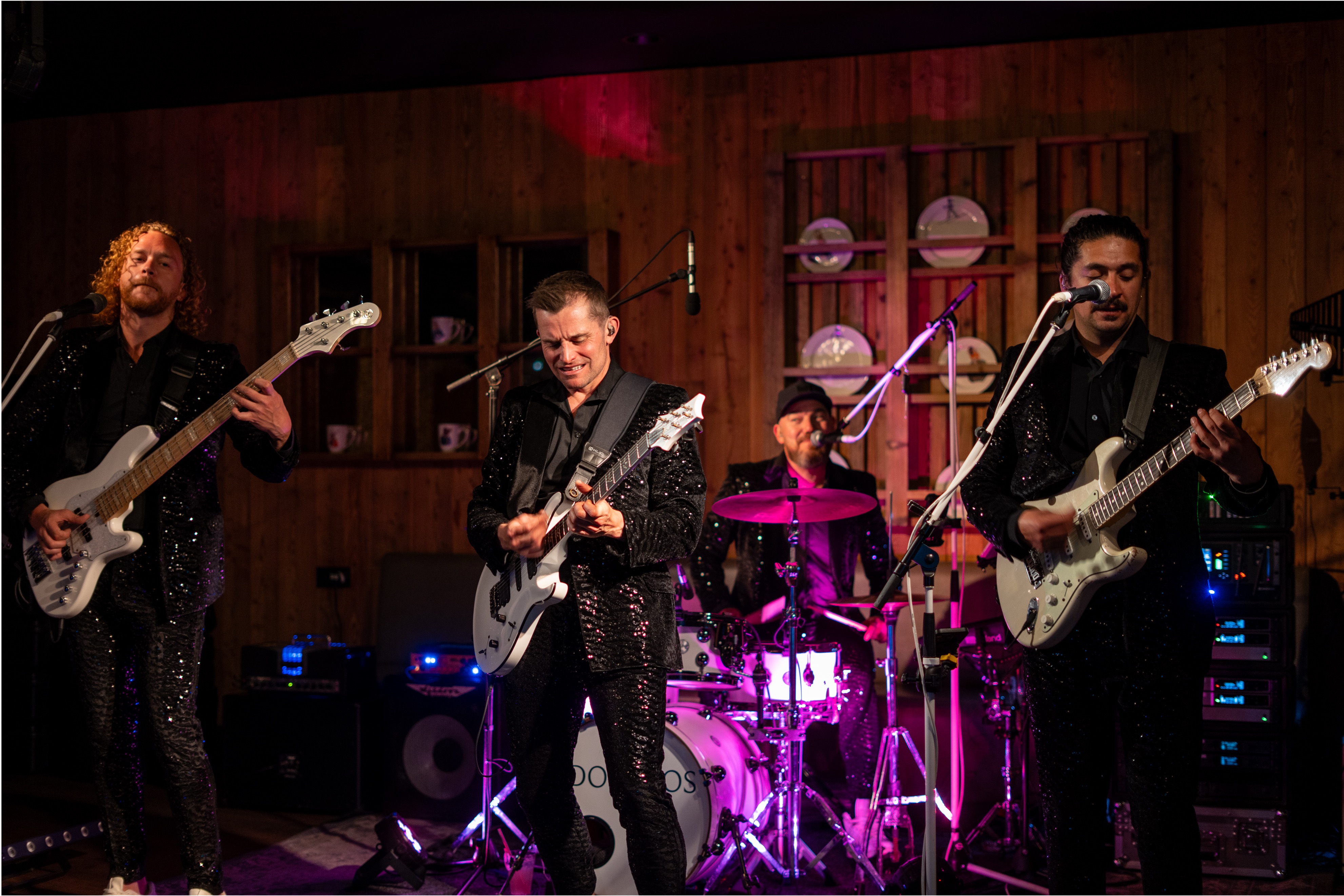 Exclusive evening apres-ski celebration with live band for 95 corporate guests